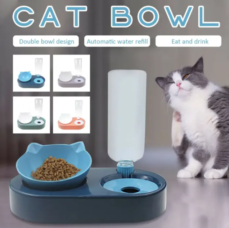 2-in-1 Pet Bowl Automatic Feeder