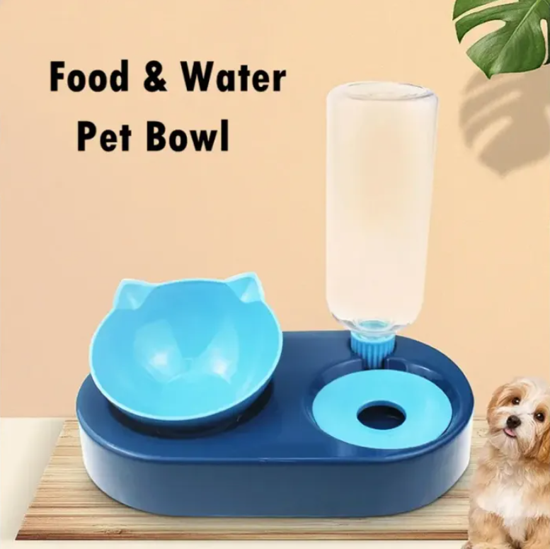 2-in-1 Pet Bowl Automatic Feeder