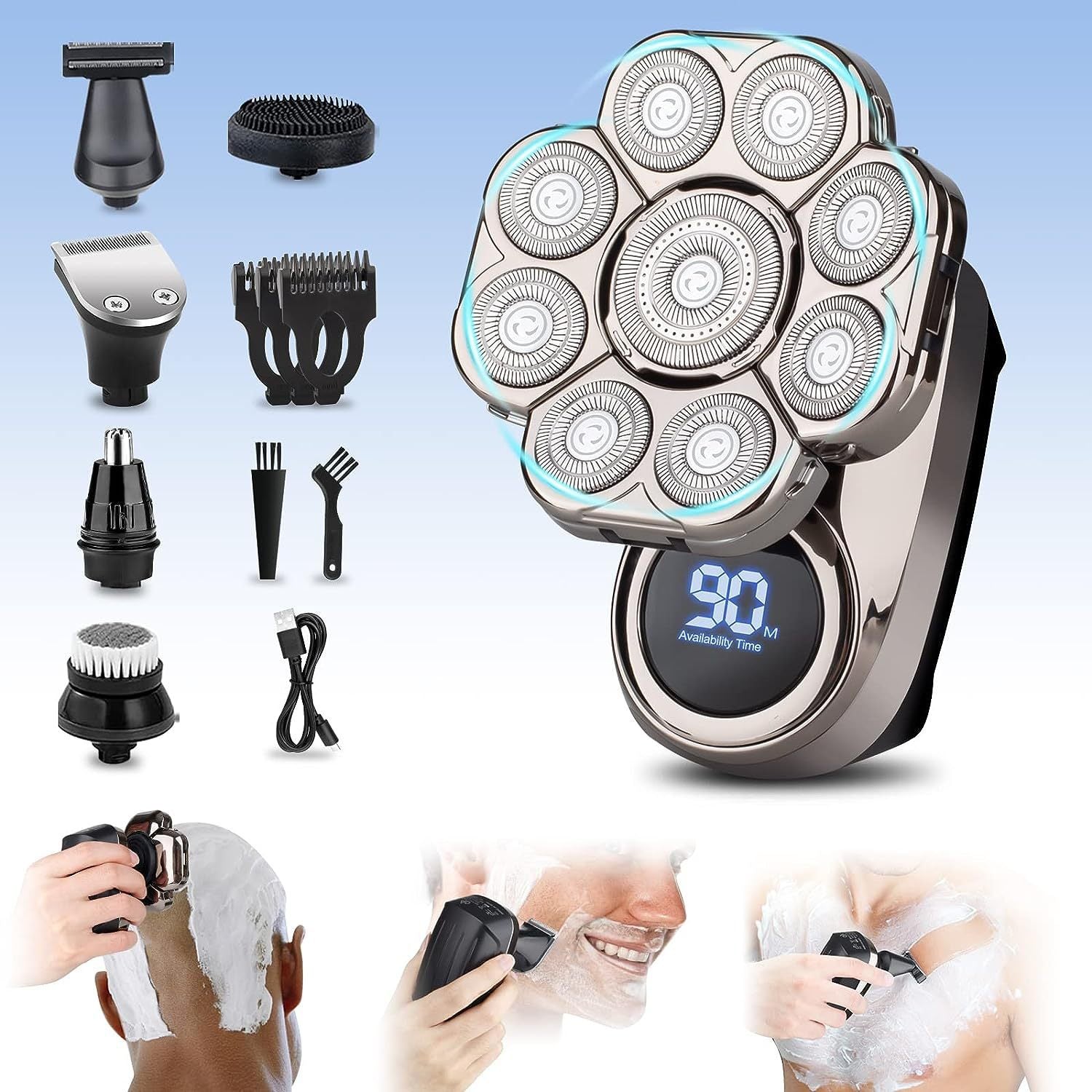 Electric Detachable Head Shaver